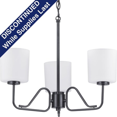 Progress Lighting Tobin Collection Three-Light Chandelier P400181-031